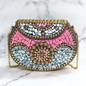 Ramla Beverly Hills Hand-Crafted Bag in Pink